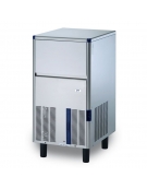 Produttore fabbricatore di ghiaccio a cubetti cavi - Produzione giornaliera Kg 50 - Contenitore Kg 17 - Sistema a palette