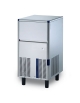 Produttore fabbricatore di ghiaccio a cubetti cavi - Produzione giornaliera Kg 62 - Contenitore Kg 20 - Sistema a palette