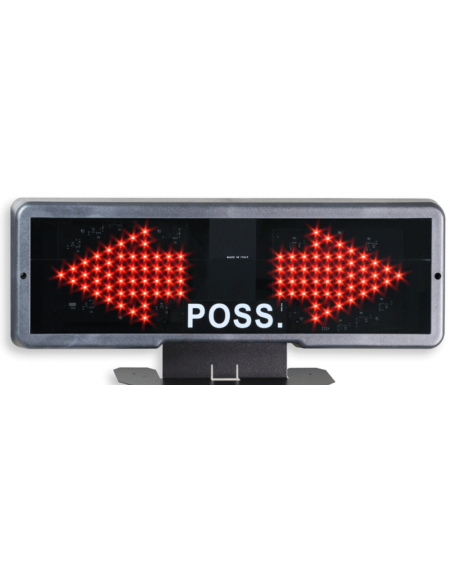 Dispositivo elettronico di indicazione possesso palla, secondo disposizioni FIBA, dimensioni cm 60x25x2