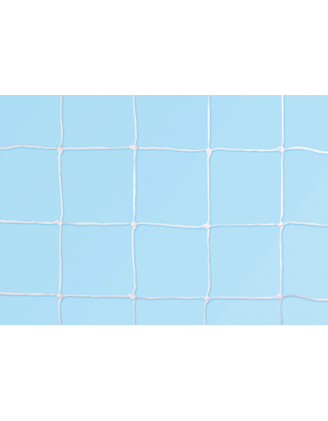 Coppia reti per porte calcio regolamentari, in polietilene , diametro mm 4, profondità cm 100/200