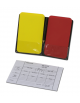Taccuino da taschino per arbitro completo di  matita e set cartellini colorati.