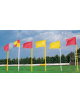 Bandierina calcio d’angolo con palo fisso antinfortunistico in plastica - diametro mm 30