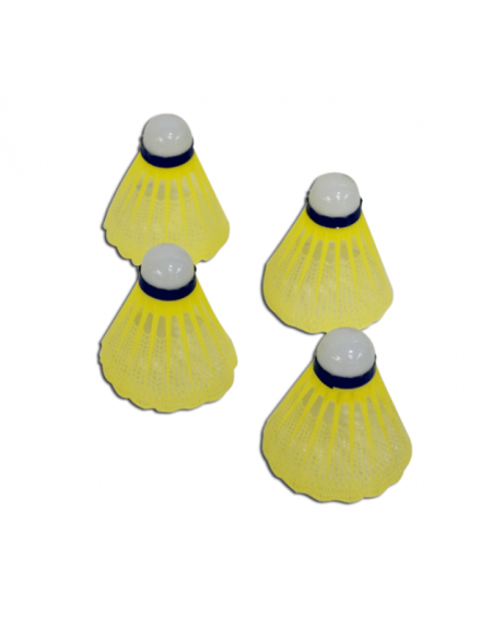 Volano in nylon per badminton - confezione da 12 pezzi