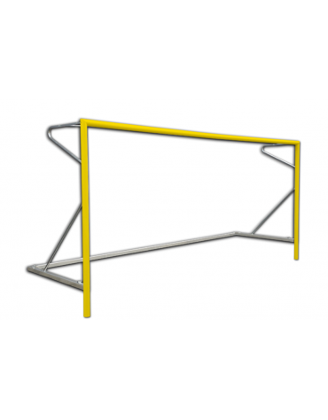 Coppia porte beach soccer in alluminio verniciato, dimensioni interne cm 550x220