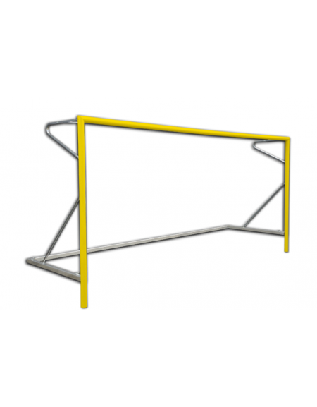 Coppia porte beach soccer in alluminio verniciato, dimensioni interne cm 550x220