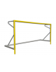 Coppia porte beach soccer in alluminio verniciato, dimensioni interne cm 550x220