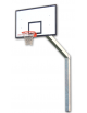 Struttura streetball a bussole, monotubolare di acciaio zincato a caldo con sezione mm 150x150x3 e sbalzo totale cm 225