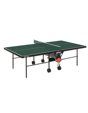 Tavolo tennis per interno pieghevole e mobile su ruote, telaio di supporto rinforzato