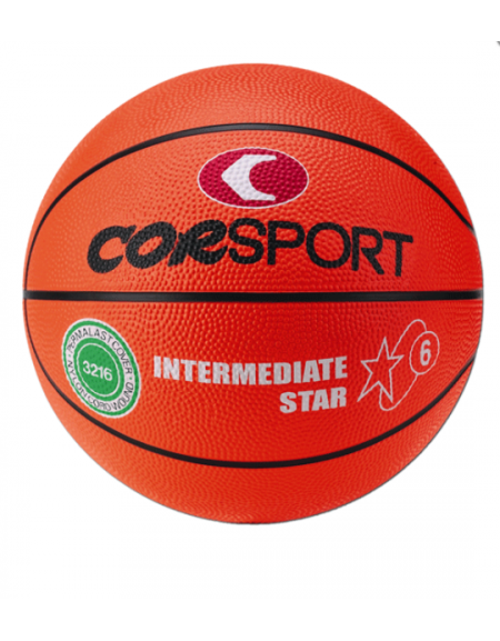 Pallone basket femminile misura 6, in gomma-nylon