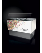 Banco pozzetti gelato o granite con riserva - Refrigerazione ventilata - N° 4+4 Carapine da Lt 7,5
