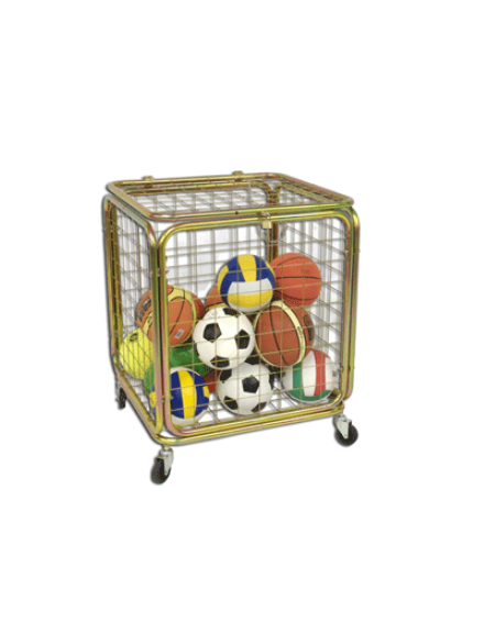 Gabbia porta palloni con capienza circa 25/30 palloni. Dimensioni cm 70x70x90h
