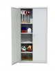 Armadio porta attrezzi di lamiera verniciata ad ante battenti con vano interno porta valori, dimensioni cm 100X45X200