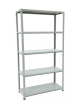 Scaffalatura in lamiera a 5 ripiani posizionabili ad altezza variabile, cm 100x40x200h