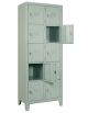 Armadio casellario a 10 posti (2x5h) di lamiera verniciata, cm 70x35x180h