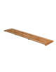 Pedana poggiapiedi di legno verniciato al naturale - Piedini gommati - lunghezza mt 2.