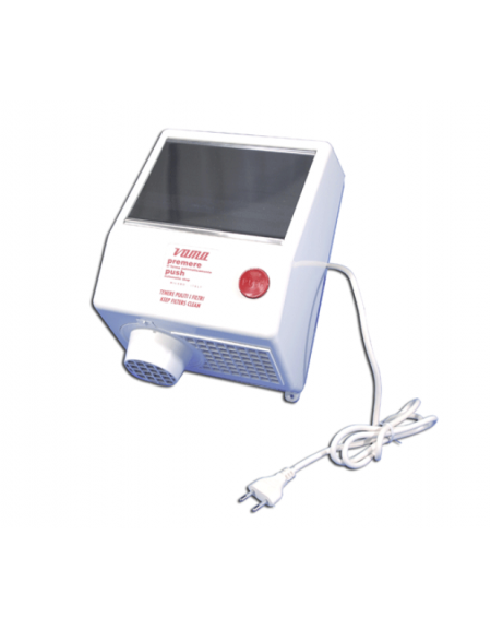 Asciugamani elettrico a pulsante con temporizzatore. Potenza 1600 W. Scocca di alluminio Asciugamani elettrico a pulsante con temporizzatore. Potenza 1600 W. Scocca di alluminio