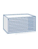 Portadisegni orizzontale A1 cm 115x79x57h a 4 cassetti