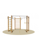 Palestrina realizzata in legno di pino nordico - dimensioni cm 375x335x245h