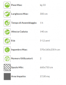 Altalena Giamaica 2 posti (sedili piani)