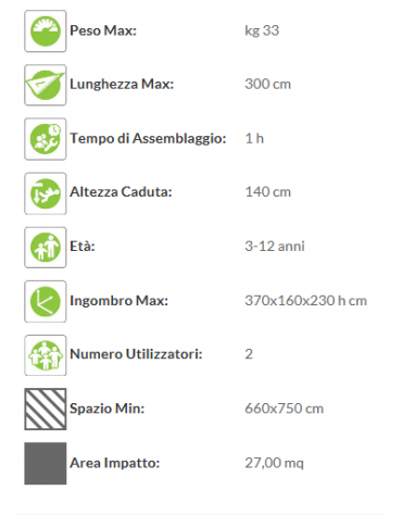 Altalena in legno 2 Posti (sedili gabbia)