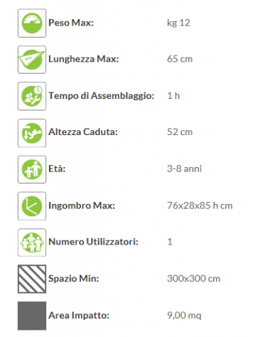 Gioco a molla Cavallo in polietilene - monoposto - per esterno o giardino - cm 76x25x85h