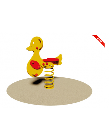 Gioco Papera a molla - monoposto - in polietilene - dimensioni cm 77x25x90h