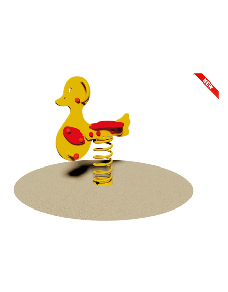 Gioco Papera a molla - monoposto - in polietilene - dimensioni cm 77x25x90h