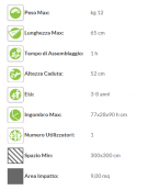 Gioco Papera a molla - monoposto - in polietilene - dimensioni cm 77x25x90h