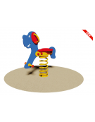 Gioco Cane a molla - monoposto - in polietilene - dimensioni cm 73x25x85h