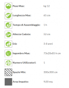 Gioco Cane a molla - monoposto - in polietilene - dimensioni cm 73x25x85h