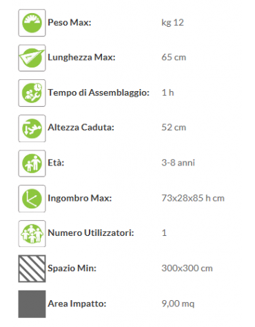 Gioco Cane a molla - monoposto - in polietilene - dimensioni cm 73x25x85h