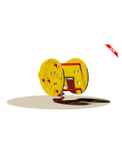 Gioco Limone a molla - monoposto - in polietilene - dimensioni cm 64x44x69h