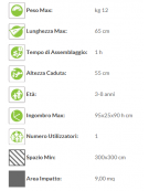 Gatto gioco a Molla monoposto - sagoma in legno multistrato di mogano okoume' - Da interrare o filo pavimento - cm 95x25x90h