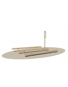 Stazione superamento ostacoli in legno e acciaio - cm 290x209x30h