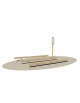 Stazione superamento ostacoli in legno e acciaio - cm 290x209x30h