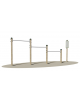 Attrezzo fitness in legno e acciaio per appoggio a braccia tese - cm 396x9x180h