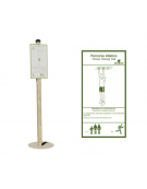 Attrezzo fitness in legno e acciaio per Arrampicata orizzontale - cm 245x76x240h