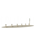 Slalom in legno Altezza cm 50 - dimensioni cm 625x9x50h