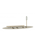 Attrezzo fitness per Flessioni braccia in legno e acciaio - cm 290x120x25h