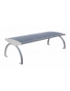 Panchina senza schienale realizzata in acciaio zincato verniciato - cm 169,6x63,8x45,9h