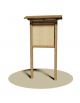 Bacheca in legno arredo urbano per parchi cm 100x100h - Da interrare