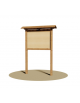 Bacheca in legno arredo urbano per parchi - Pannello cm 140x100h - Da interrare - Dimensioni esterne massime cm 184x51x256h
