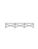 Recinzione Portofino - Dimensione singolo modulo: cm 200x20x100 h