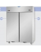 Armadio Combinato Refrigerato 1200 Inox,doppia temperatura (TN+BT )2 porte cm 142x70x203h