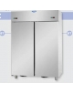 Armadio Combinato Refrigerato Lt 1200 Inox a doppia temperatura (BT + BT) 2 porte cm 142x70x203h
