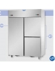 Armadio Refrigerato in Acciaio Inox a doppia temperatura (TN + BT) con 1 porta e 2 sportelli cm 142x80x203h