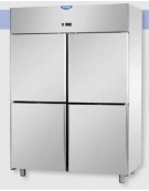 Armadio Refrigerato congelatore Lt 1.400 GN 2/1 in Acciaio Inox a bassa temperatura con 2 porte - cm 142x80x203h