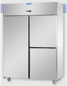 Armadio Refrigerato congelatore Lt 1.400 GN 2/1 in Acciaio Inox a bassa temperatura con 2 porte - cm 142x80x203h