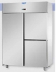 Armadio Refrigerato congelatore Lt 1.400 GN 2/1 in Acciaio Inox a bassa temperatura con 1 porta e 2 sportelli- cm 142x80x203h