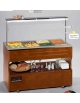 Carrello espositore buffets caldo a bagnomaria cm. 142,5x79x149h